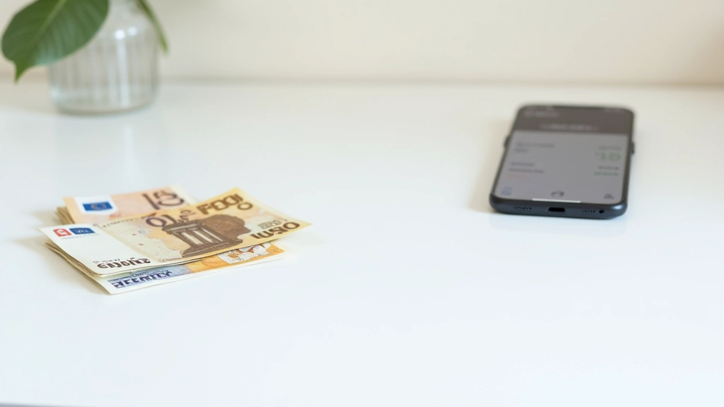 Trois méthodes de paiement côte à côte : espèces, carte bancaire, et téléphone avec app paiement, tableau comparatif visuel